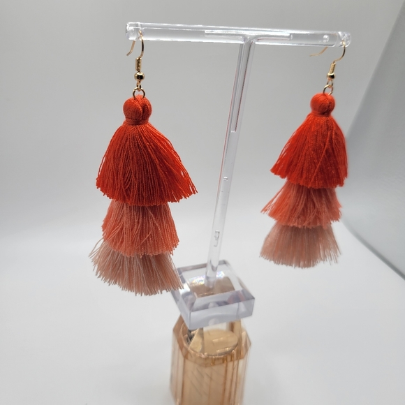 Coral Teasel earrings - Picture 3 of 7